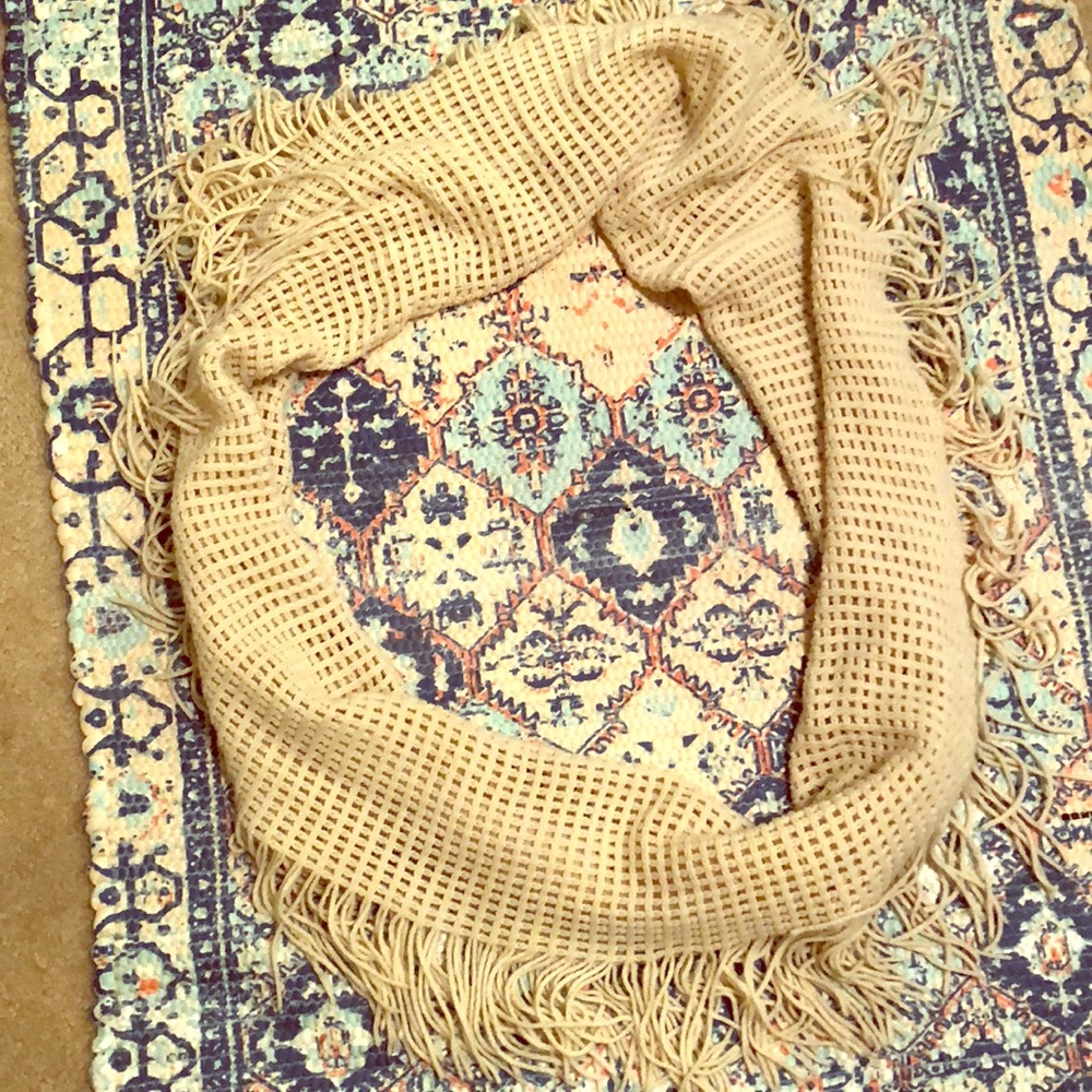 Cream colored scarf